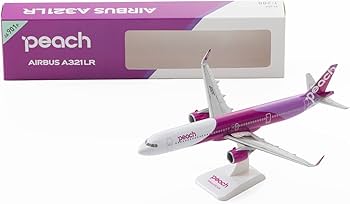 Amazon.co.jp: Peach Original 1:200 A321LR Airplane Model Scale Toy