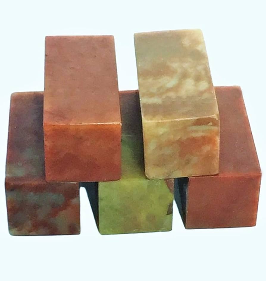 Amazon.co.jp: 【SRrabbit】篆刻 印材 寿山石 印石 てんこく 材料