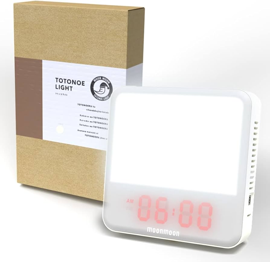 Amazon.co.jp: moonmoon トトノエライト 光 目覚まし時計