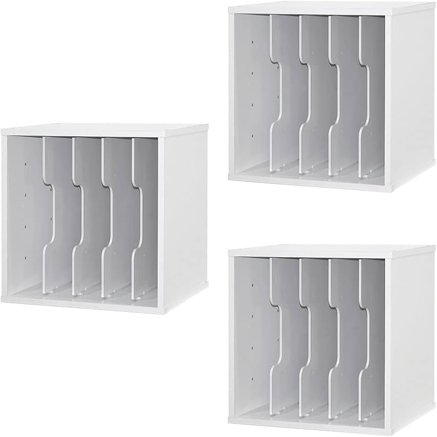 Amazon｜キューブボックスα NEW 縦横仕切りタイプ 3個セット / A4