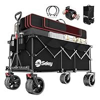 Amazon.co.jp: Sekey キャリーワゴン 特大容量300L 高耐荷重200kg 【荷