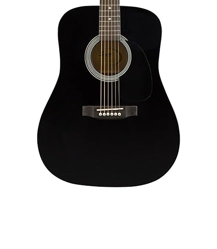 Amazon.com: Squier SA-150 Dreadnought Acoustic Guitar, Black