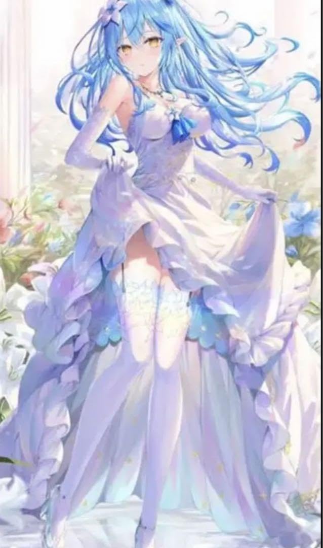 Amazon.co.jp: ホロライブ 等身大タペストリー ウエディング 雪花