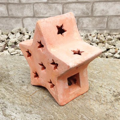 Amazon.co.jp: ☆庭作りのアクセント☆ テラコッタ製 オブジェ スター