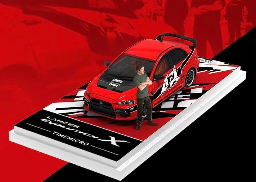 Amazon | 1/64 TIMEMICRO 三菱 ランサーエボリューション ランエボ X
