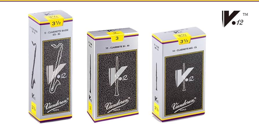 Amazon | Vandoren Bクラリネット用リード×1枚バラ V.12(銀箱) 3