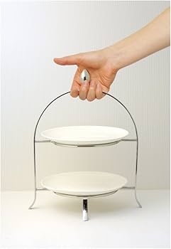 Amazon｜ケーキスタンド 2段 アフタヌーンティースタンド ステンレス