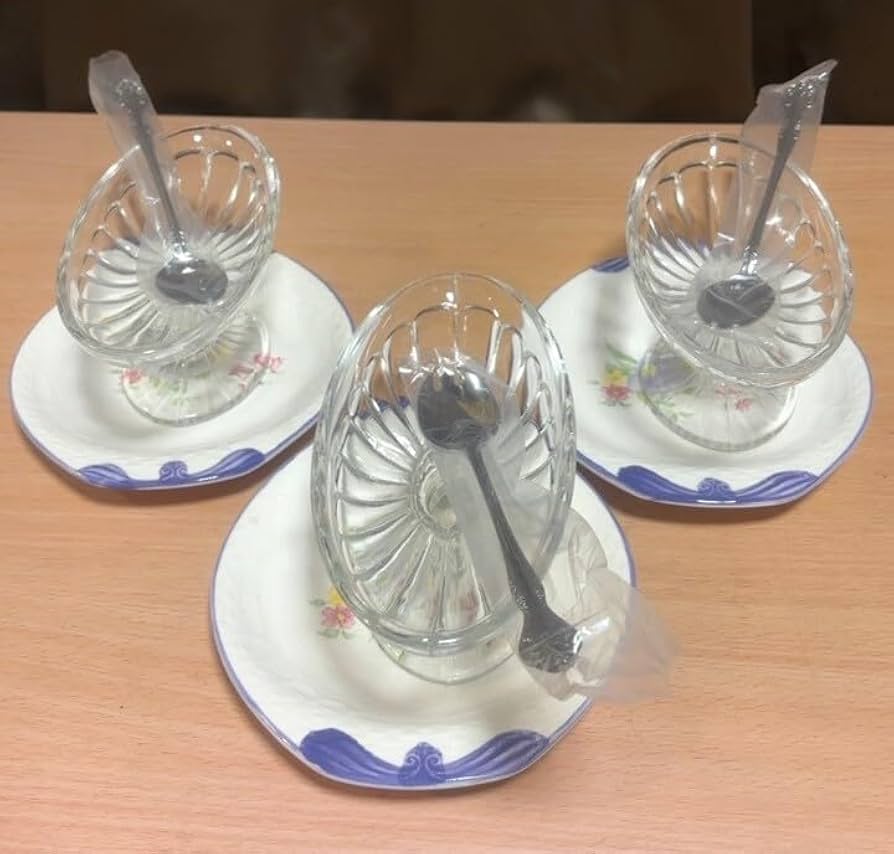 Amazon | □47 レトロ 喫茶店 デザートグラスバナナサンデープリン