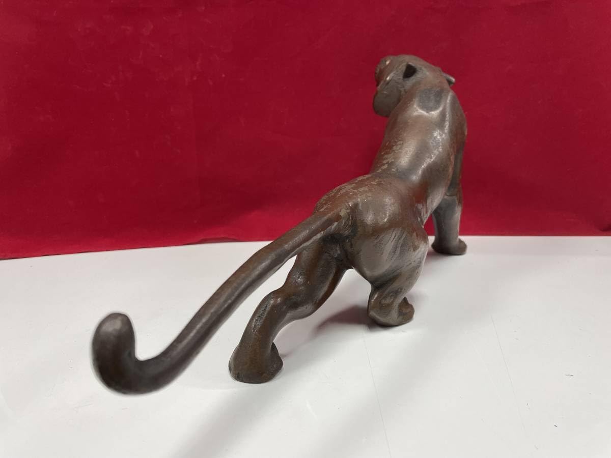 Amazon.co.jp: 躍動感鉄製「虎」金属工芸古美術置物オブジェ虎の置物