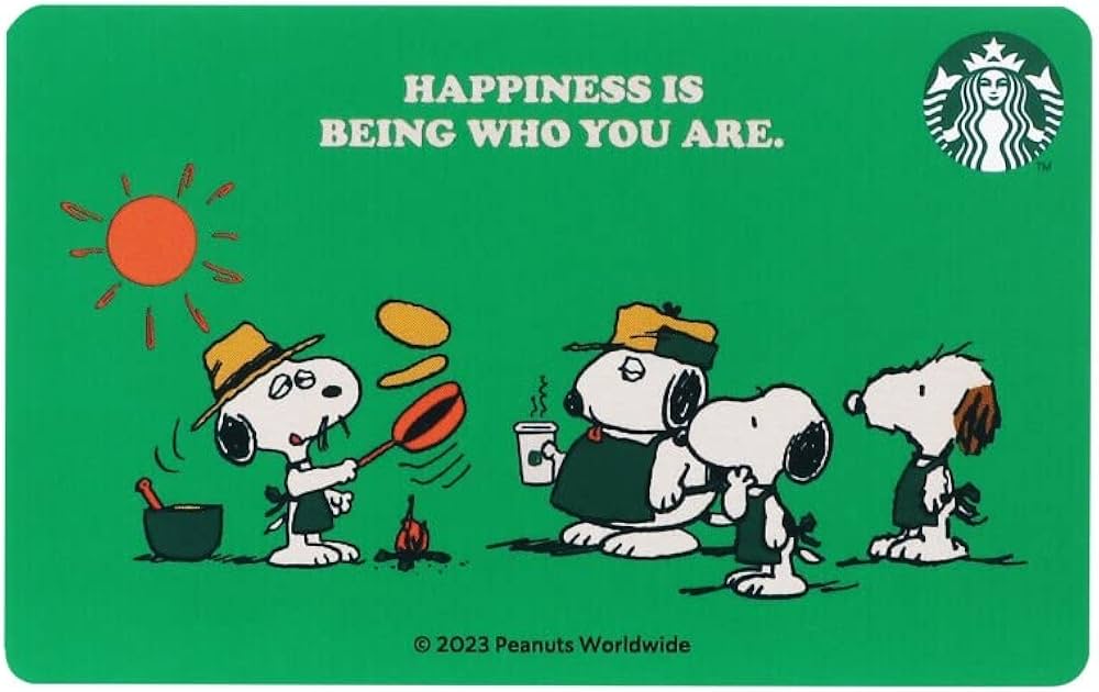 Amazon | スターバックス スタバ カード SNOOPY PEANUTS スヌーピー