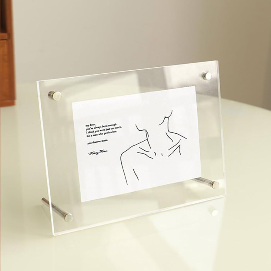 Amazon.co.jp: [XYJP] マグネット式フォトフレーム アクリルフレーム