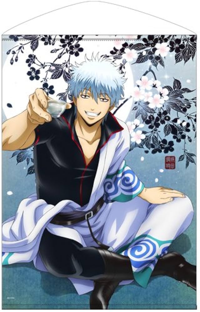 Amazon.co.jp: 銀魂 坂田銀時 B2タペストリー 銀さんと一杯Ver. 約72.8