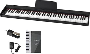 Amazon | TORTE トルテ 電子ピアノ 88鍵盤 セミウェイトキー フル