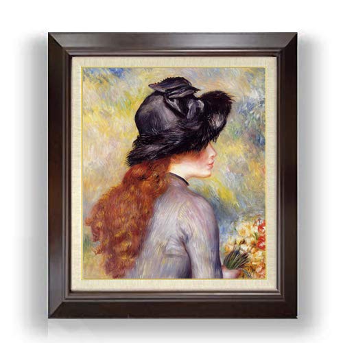 Amazon.co.jp: ルノワール チューリップの花束を持つ少女 F10 油絵直筆