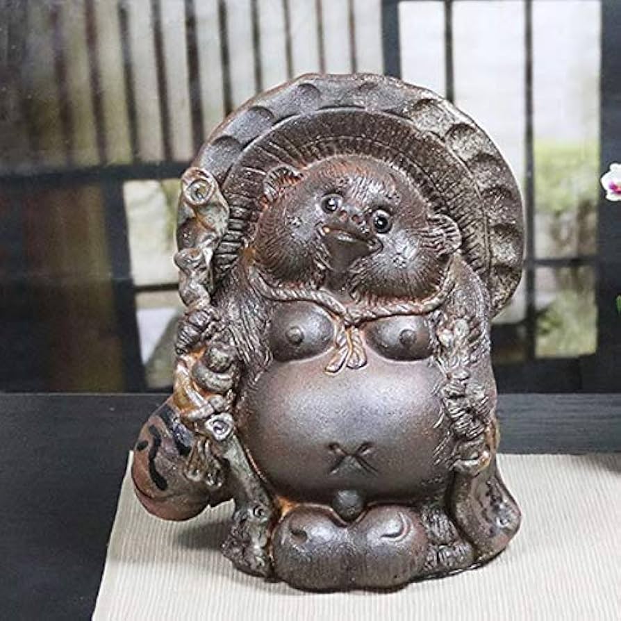 Amazon.co.jp: 信楽焼 古狸菴【11号福ひねり狸 tt-0145】手作り しが