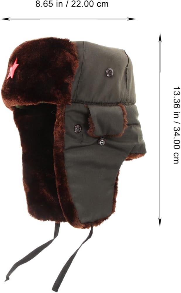 Amazon.co.jp: [PACKOVE] ウシャンカ ロシア 毛皮 帽子、ソビエト 軍隊