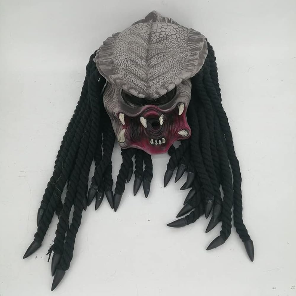 Amazon.co.jp: eLymwoo ハロウィン エイリアン プレデターマスク AVP