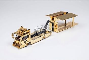 Amazon | Micro Turbo 1/64 箱車 デコトラ ウイング 大型 ゴールド