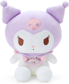Sanrio Original Baby Kuromi Washable Plush with Resin Bell 8.07