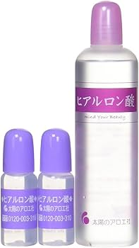 Amazon.co.jp: 太陽のアロエ社・ヒアルロン酸 原液 80ml + 10mlx2本
