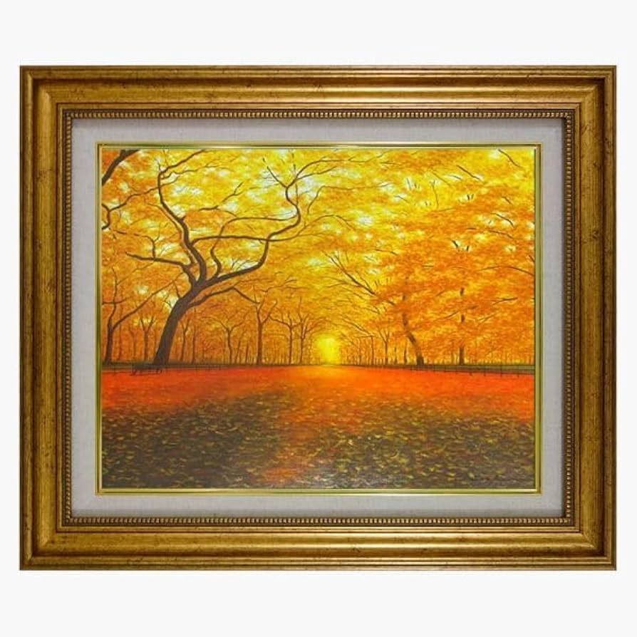 竹内敏彦・絵画・肉筆油絵・風景画 花咲く小川 F12