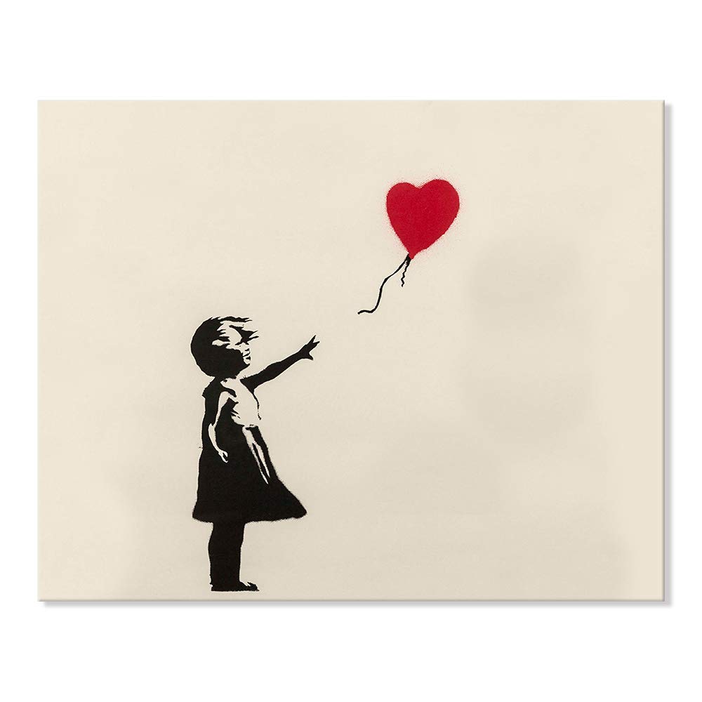 Amazon.co.jp: 7 CANVAS Banksy バンクシー 風船と少女 ポスター