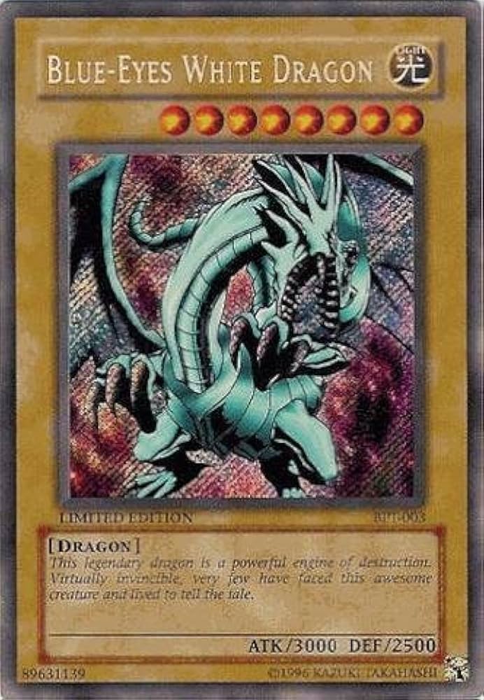 Amazon.com: Yu-Gi-Oh! - Blue-Eyes White Dragon A (BPT-003