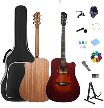 Amazon | アコギ 初心者セット アコースティックギター カッタウェイ