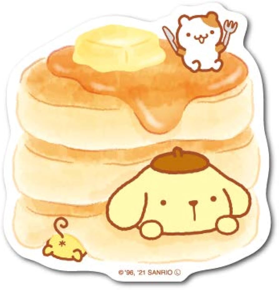Amazon.co.jp: ポムポムプリン ミニステッカー ホットケーキ