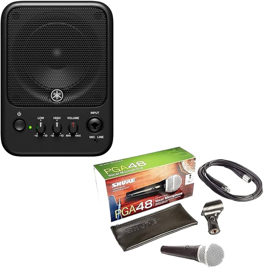 Amazon | ヤマハ MS101-4 パワードスピーカー マイク入力(XLR)も搭載