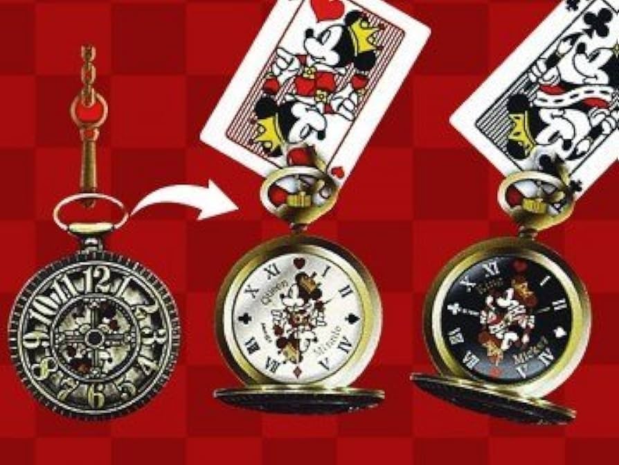 Amazon.co.jp: ディズニー ミッキー＆ミニー 懐中時計 全2種 : おもちゃ