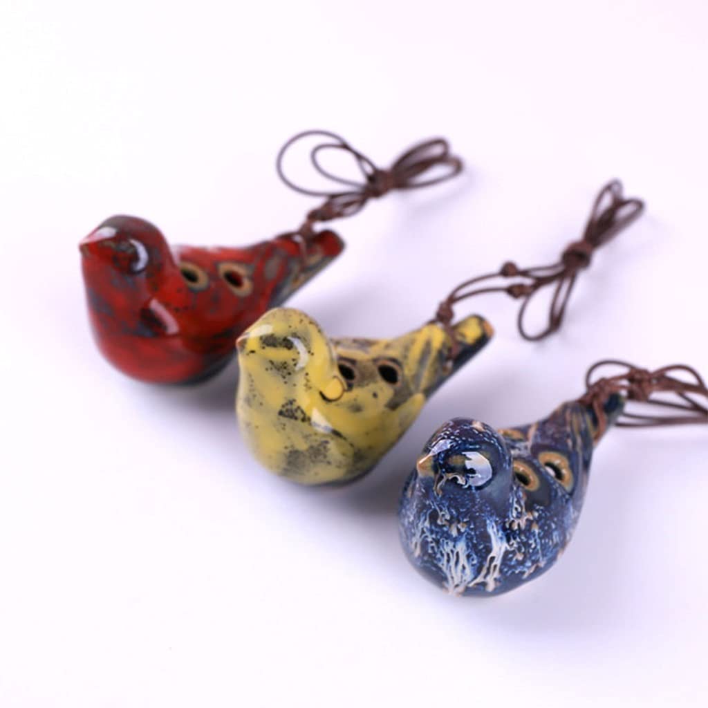 Amazon.co.jp: オカリナ6穴鳥のデザインアルトCキーオカリナプレイ