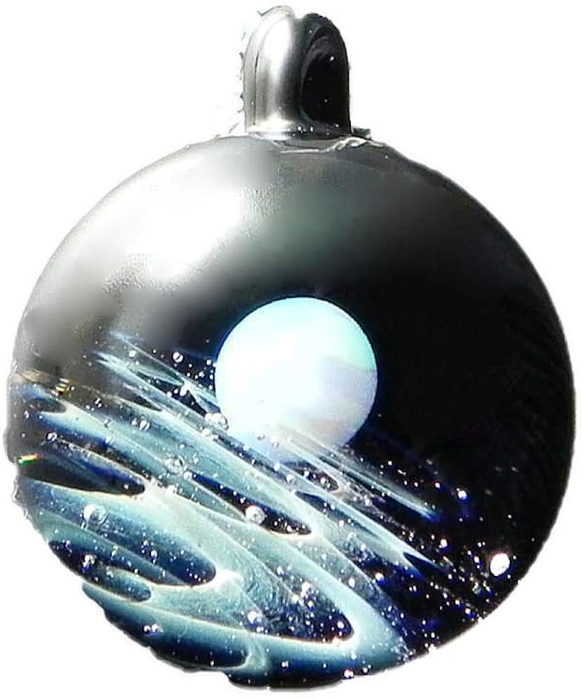 Amazon | ＜Natural Glass＞1点物、オパール入り 宇宙ガラス S 宇宙