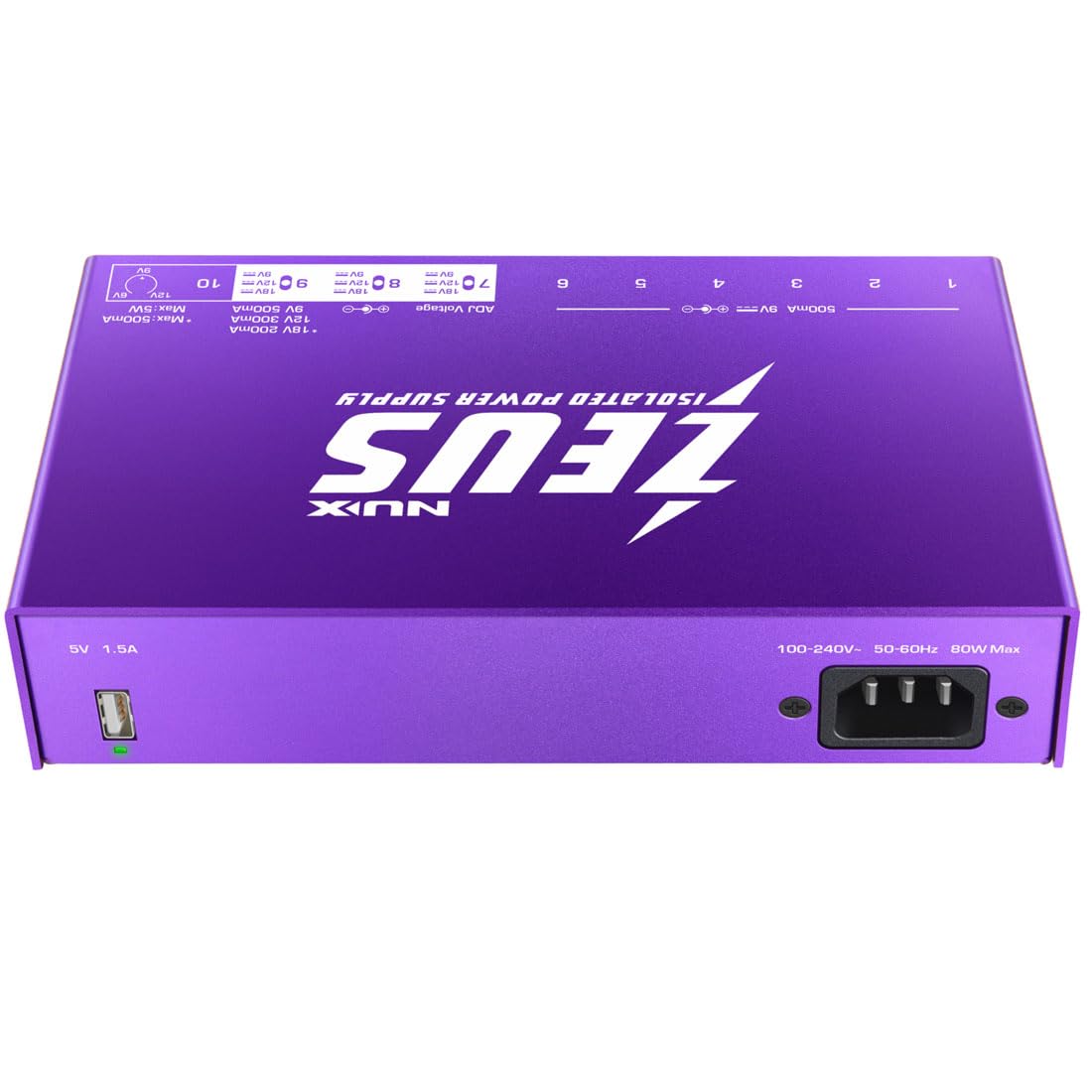 Amazon.co.jp: NuX Zeus 低ノイズ・低インピーダンス10ポート絶縁電源