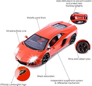 Amazon.com: RASTAR 1/14 Scale Lamborghini Aventador LP700 Radio