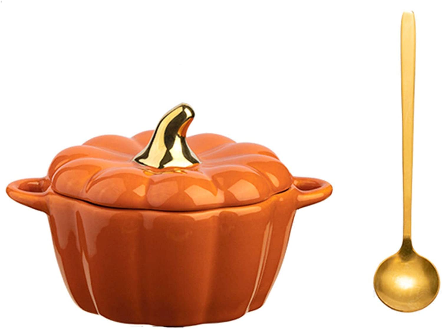 Amazon｜ふた付きかぼちゃキャセロール皿セラミックかぼちゃ鍋絶妙な形