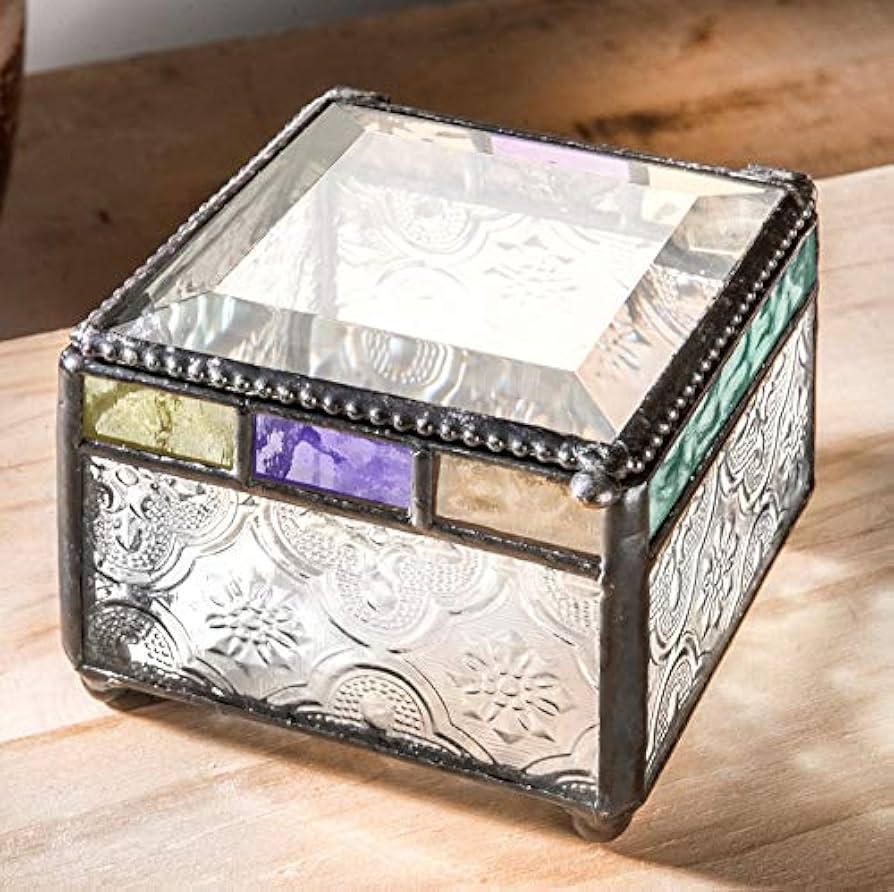 Amazon｜カラフル ステンドグラス ボックス ジュエリー ディッシュ