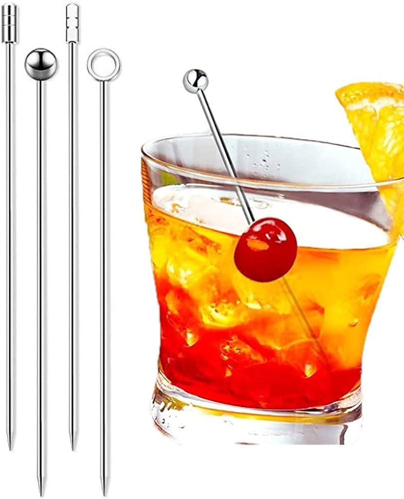 Amazon | カクテルピック ステンレス製 爪楊枝 フルーツスティック