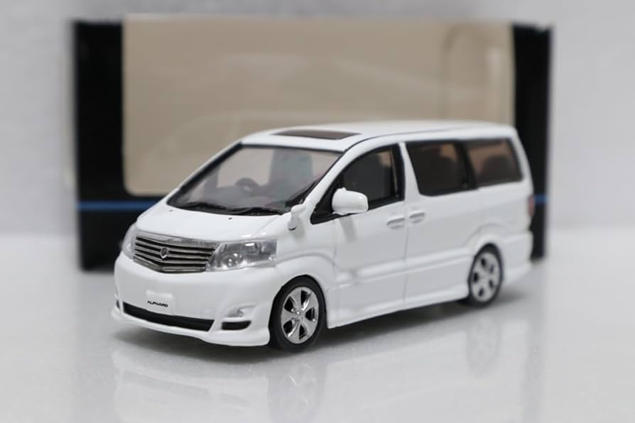 Amazon | HOTWORKS 1/64 ミニカー アルファード 白 ホワイト