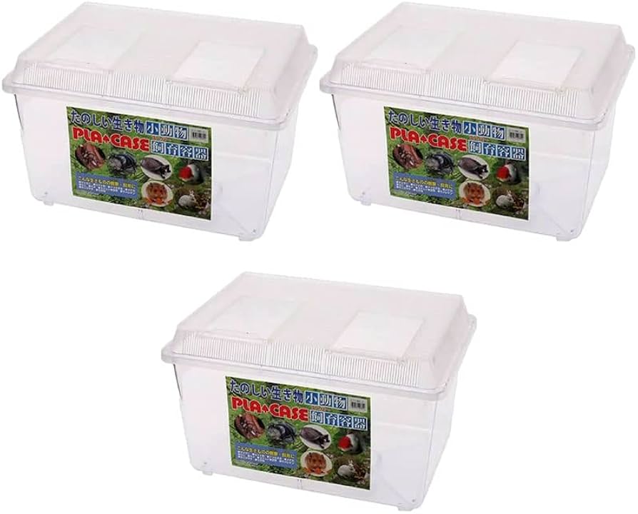 Amazon | 飼育容器 スーパー特大 クリア（幅50×奥行き36×高さ