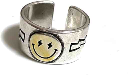 Amazon | [YGGSTORE] ニコちゃん マーク スマイル サンダー スター柄