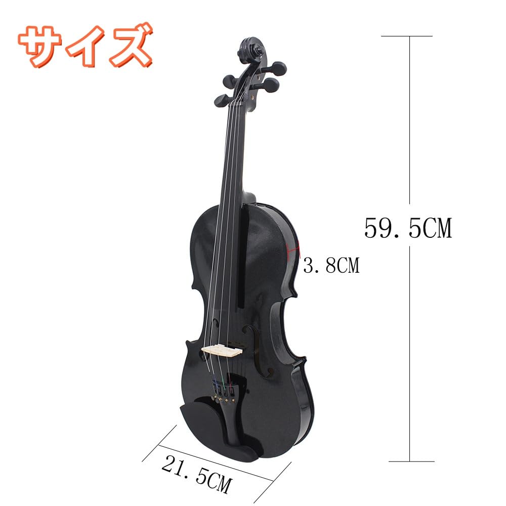 Amazon | Aeroorバイオリン 4/4 ブライトバイオリン虎粒無垢材