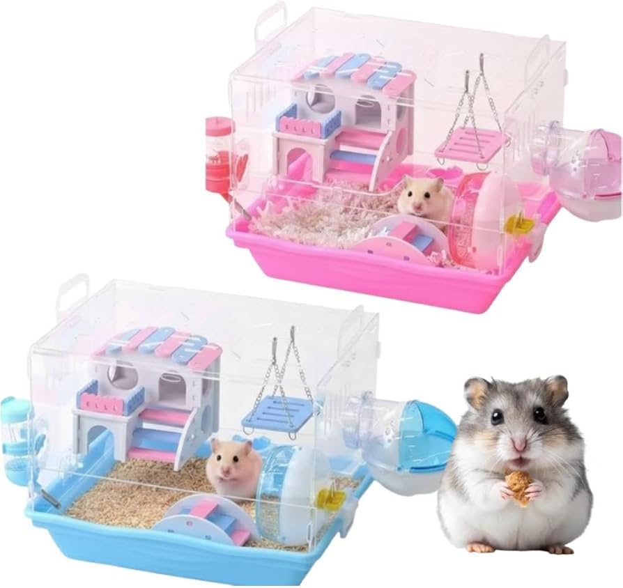 Amazon | iimono117 ハムスターケージ 透明 アクリル製 給水ボトル