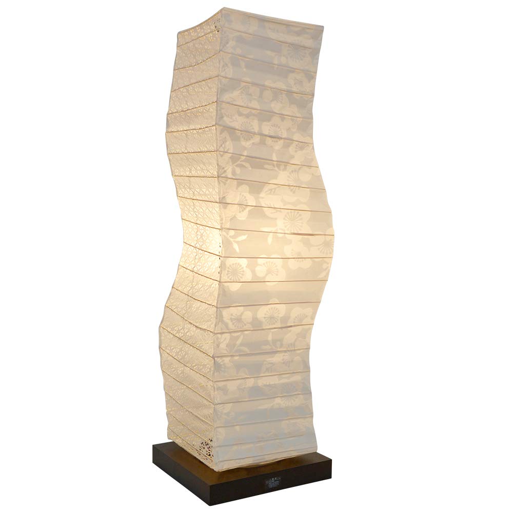 Amazon | 美濃和紙製 スタンド型フロアライト kuku クク 透かし梅×小梅