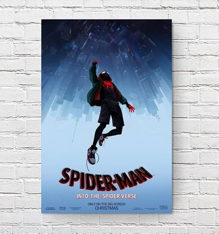 Amazon.co.jp: 【フレーム付-黒-】 映画ポスター スパイダーマン