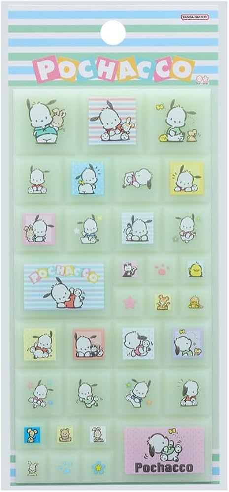 Amazon | サンスター文具 サンリオキャラクター シール タイル Y2K