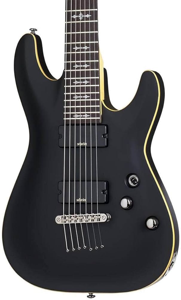 Amazon.com: Schecter 7 String Solid-Body Electric Guitar, Aged