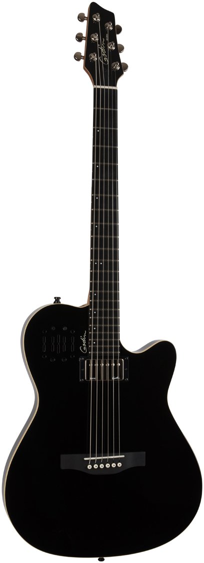Amazon | Godin A6 Ultra Black エレアコギター (ゴダン) | クラシック
