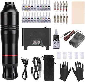Amazon | タトゥーガンキット カートリッジタトゥーマシンキット