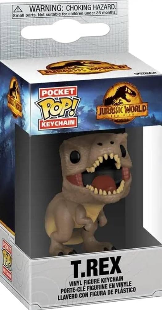 Amazon.com: Funko Pop! Keychain: Jurassic World Dominion - T. Rex